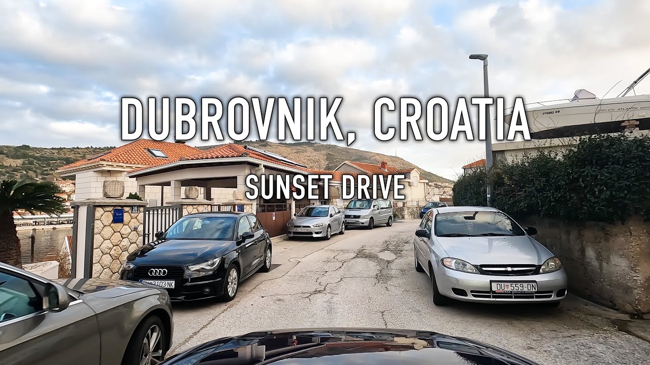 Dubrovnik Sunset Drive in 4K