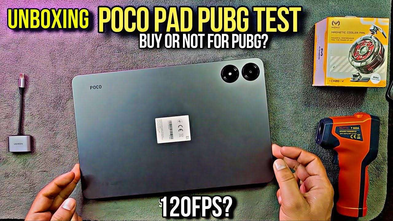Unboxing Poco Pad & PUBG Test 2025 | 120fps | Battery | Heat & Lag | Buy Or Not For PUBG