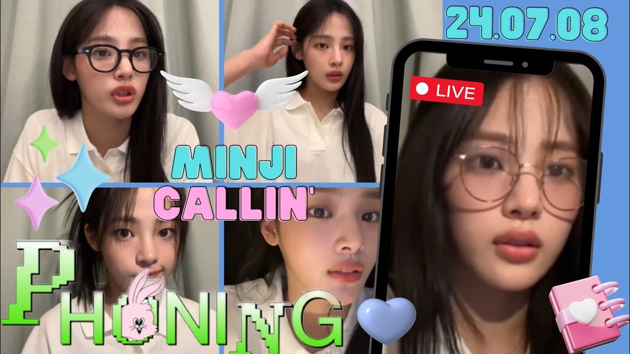 💙 Minji 민지 🐻 | 240708 | 🔴 Phoning LIVE | NewJeans 뉴진스