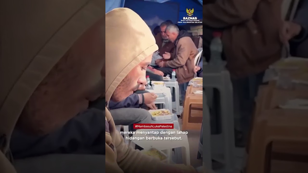 Berbuka Puasa Warga Palestina #ramadhan #palestine #palestina #baznas #baznaskalsel