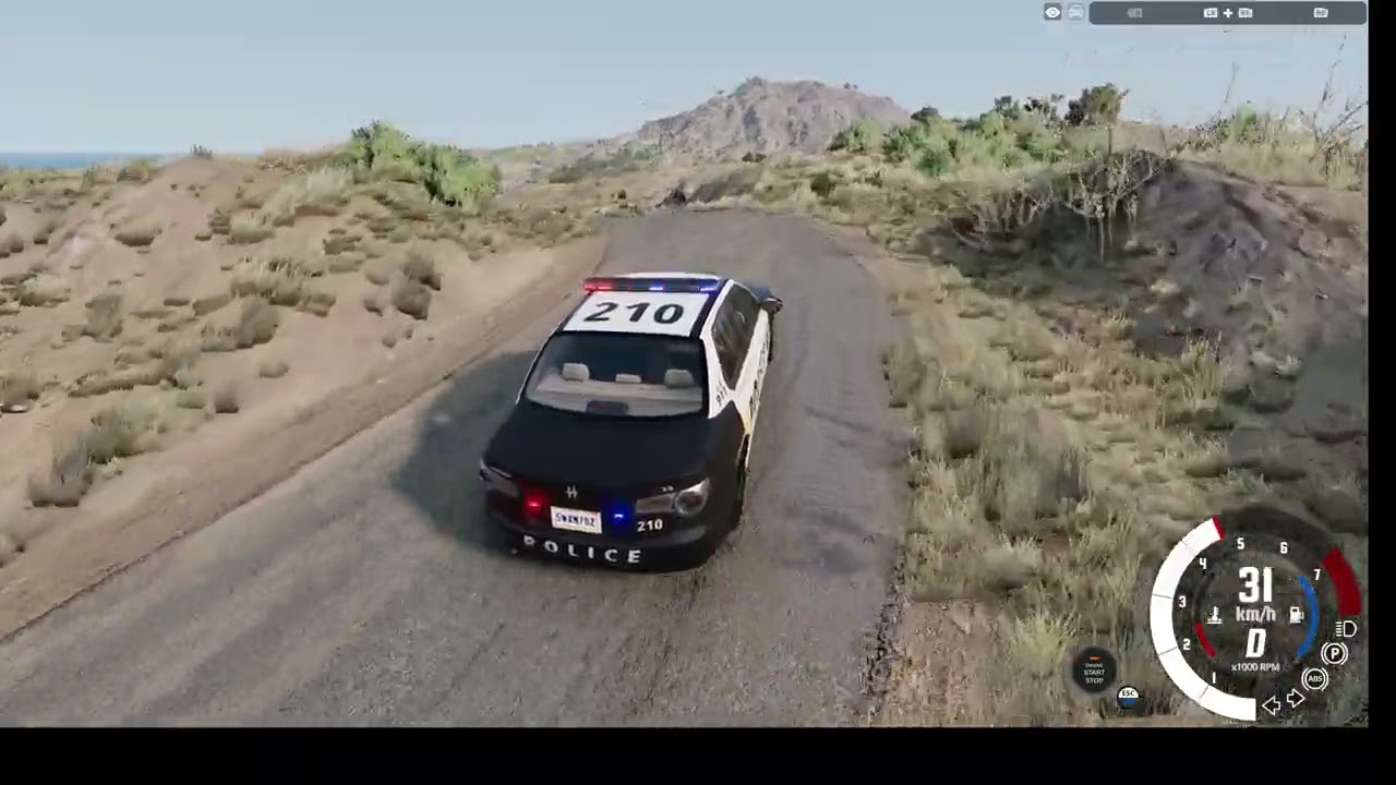 Polizei Verfolgungsjagd + Megarampen Sprung! BeamNG