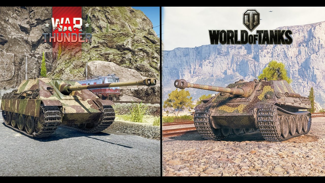 JAGDPANTHER WORLD OF TANKS vs WAR THUNDER