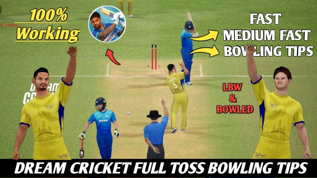 Dream Cricket Best Bowling Tips 🏏 | Green Pitch Pe Wicket Lene Ka Secret