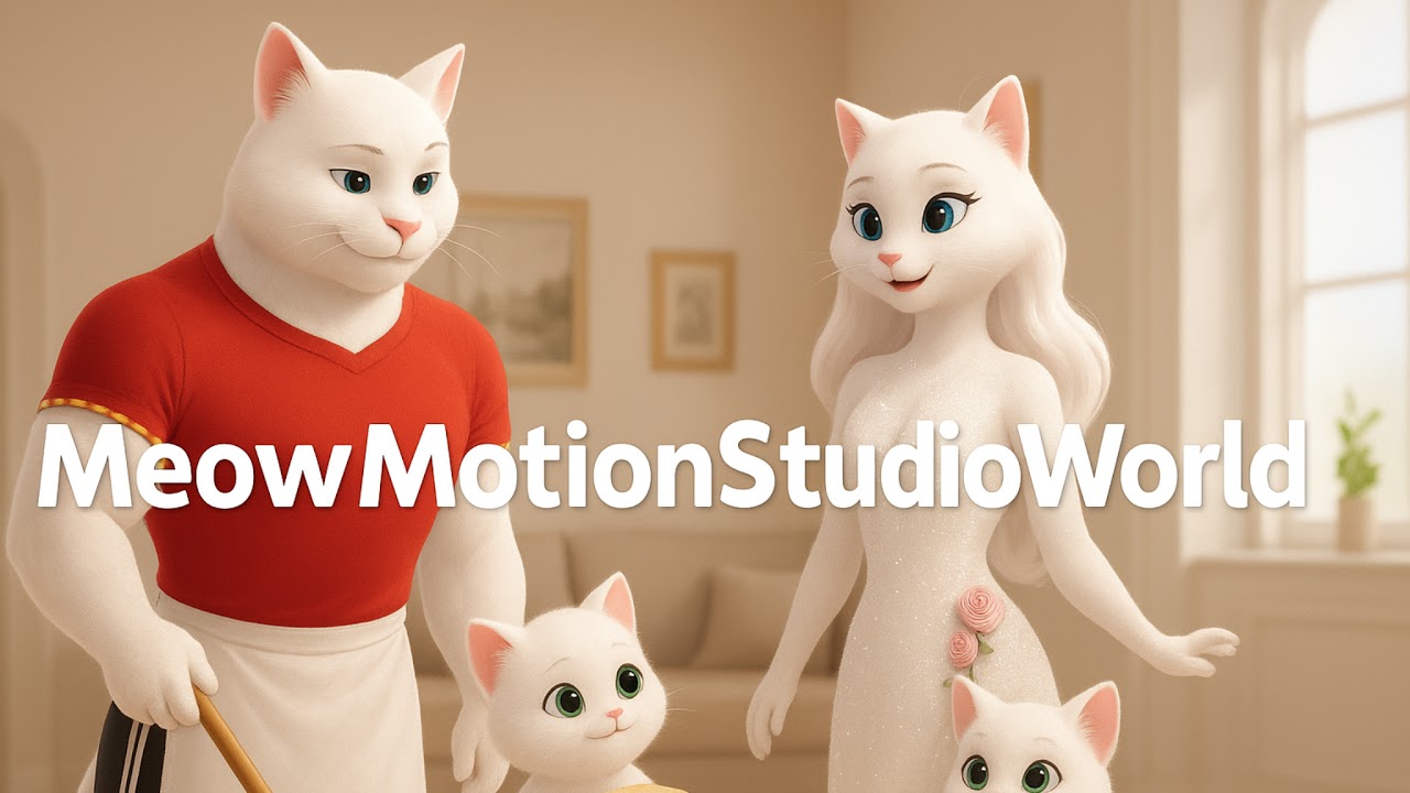 MeowMotion Studio World   cat stories, ai cat videos, meow motion studio, funny cats, ai animation,