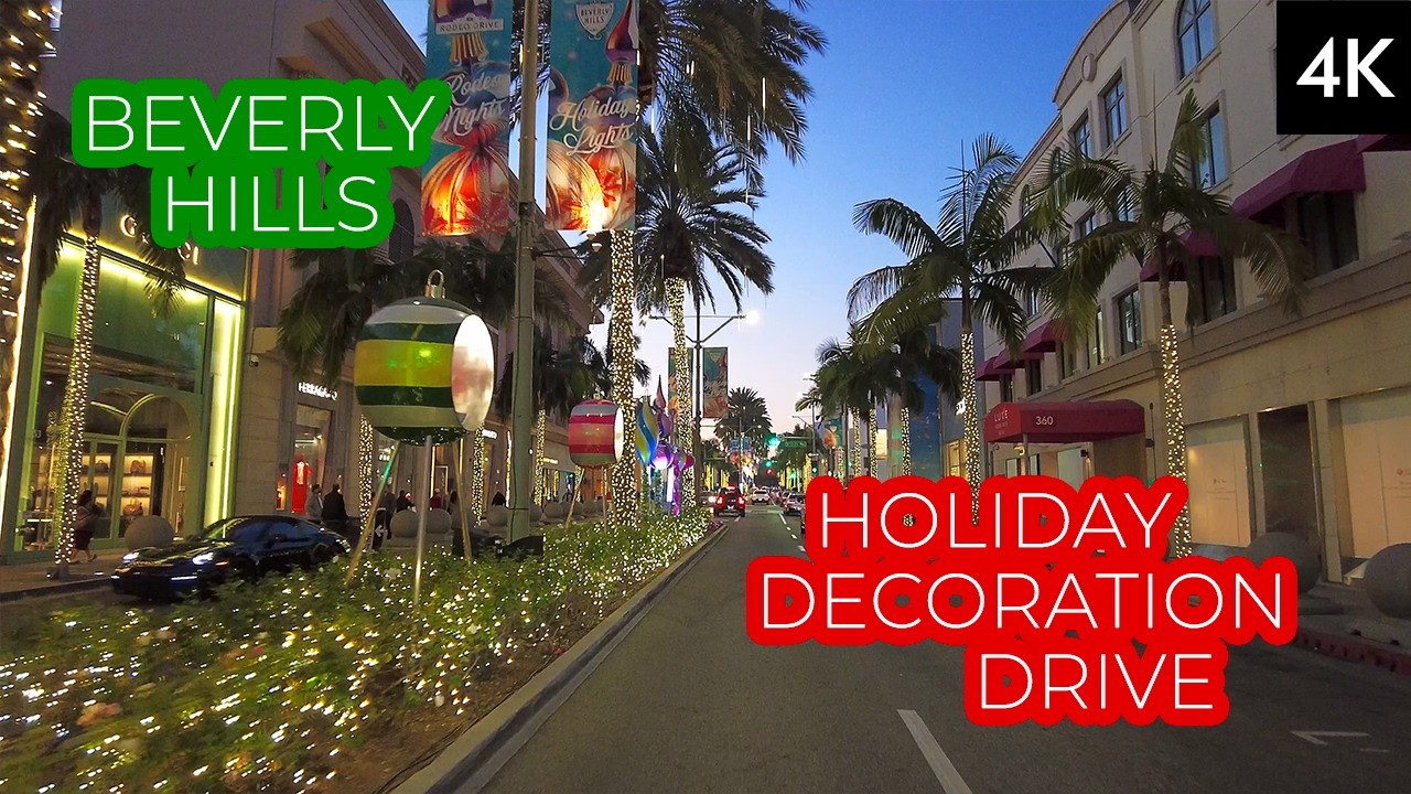 Beverly Hills Holiday Decorations Drive! 🎄 🕎 ☃️ ❄