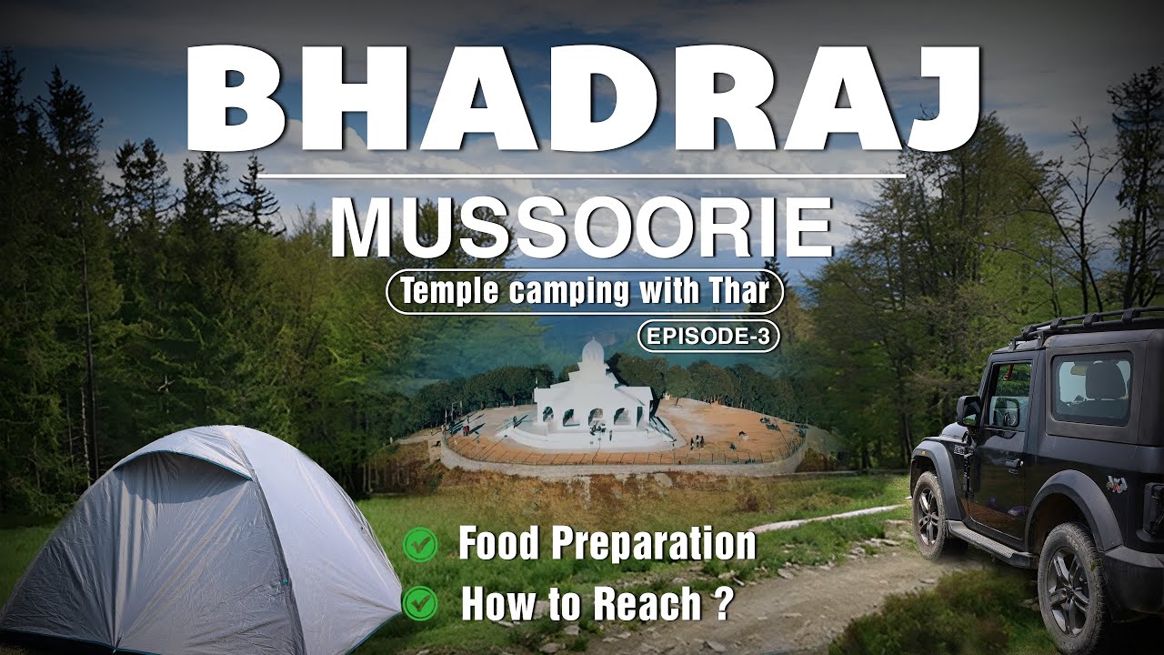 Camping at Bhadraj Temple, Mussoorie 🏕️ | Offbeat Trek & Hidden Gems #bhadrajtemple #mussoorie