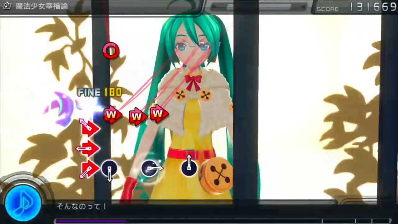 【Project Diva F ENGLISH】【9.5★】 Magical Girl Happiness Theory PV+Notes Edit