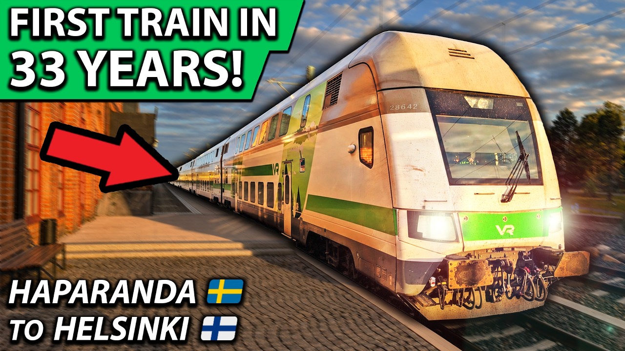 I Took the BRAND NEW Train from Sweden to Finland