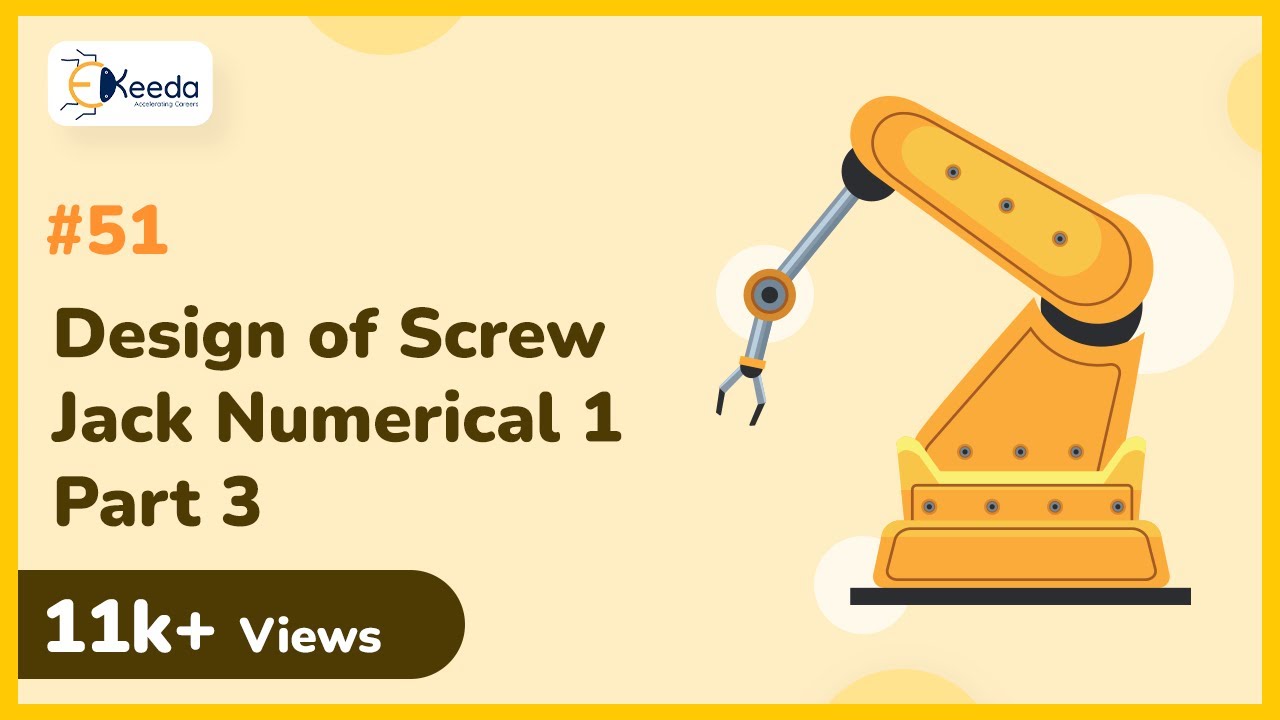 Design of Screw Jack Numerical 1 Part 3 - Design Against Static Loads - Machine Design I