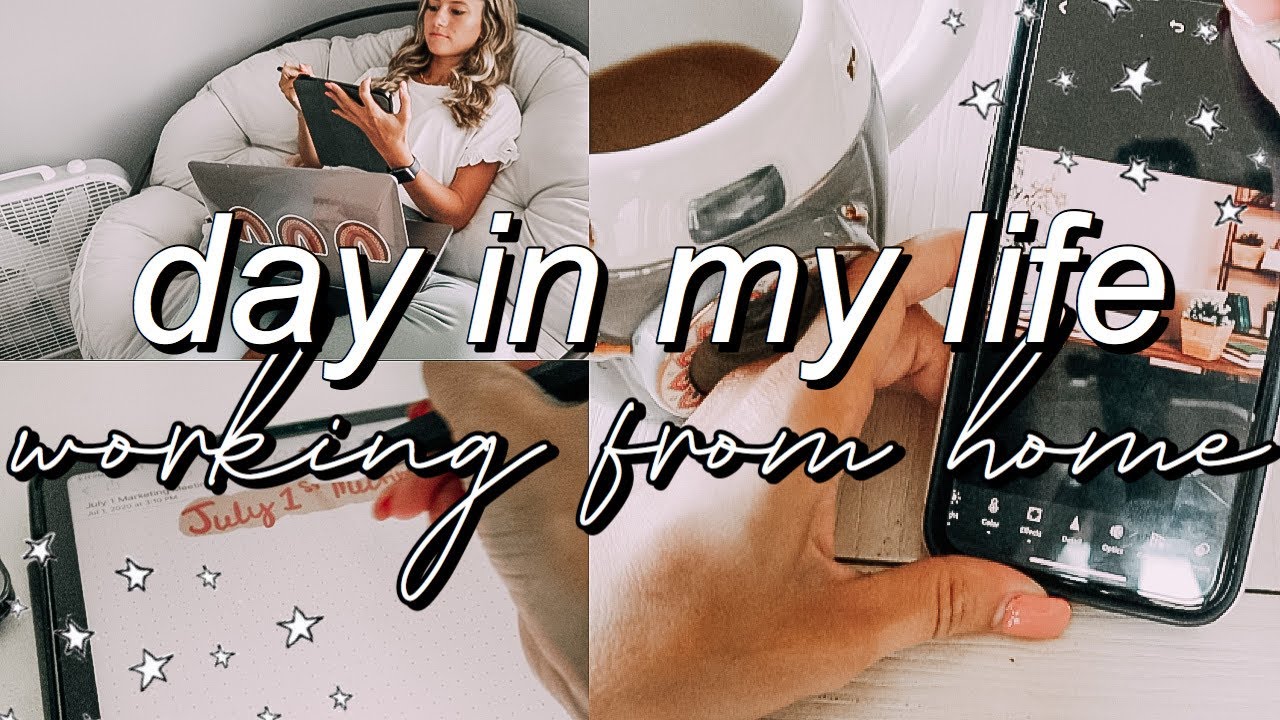 PRODUCTIVE DAY IN MY LIFE as a work from home marketing intern + youtuber | zoom calls, Feat, + more