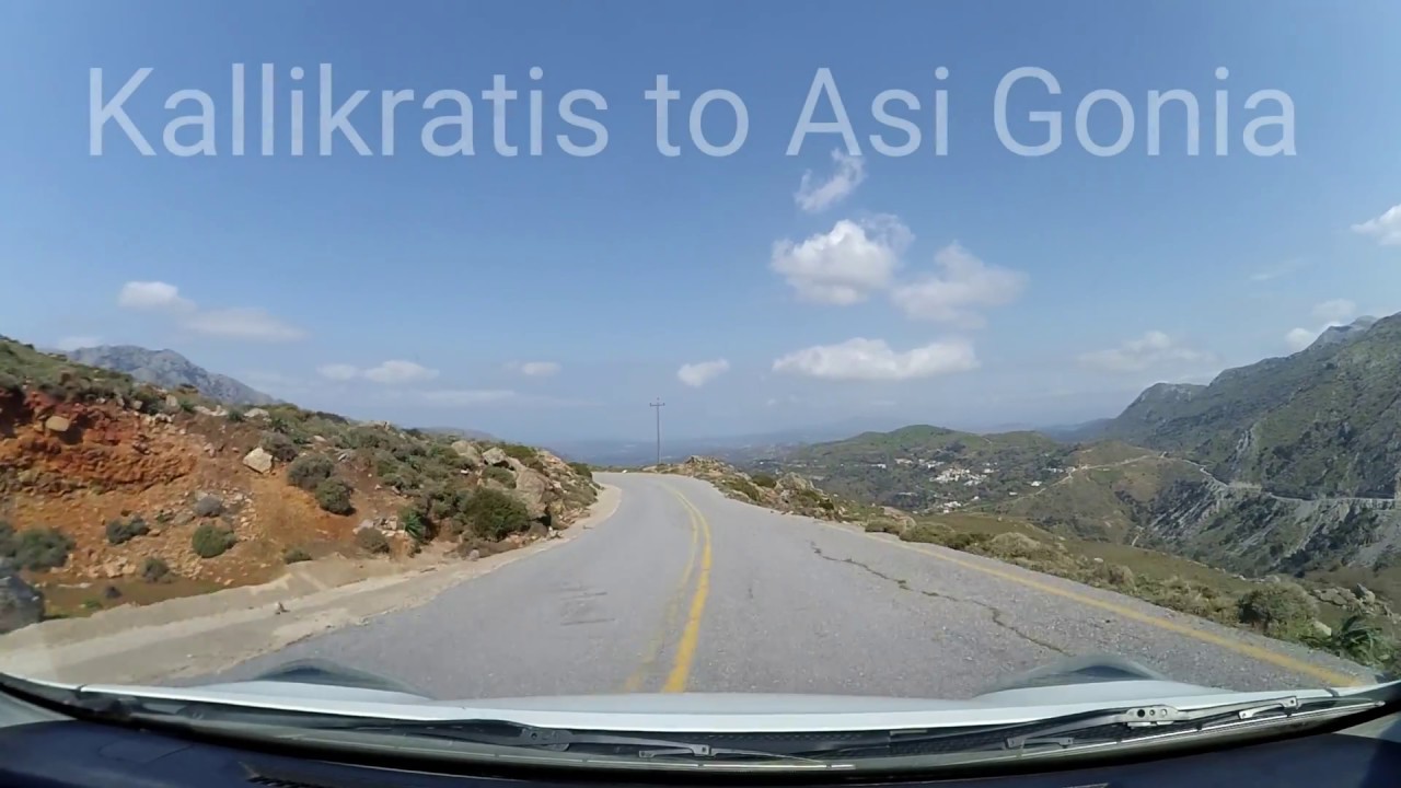 Crete, Greece, the road from Kallikratis to Asi Gonia (15 hairpins)