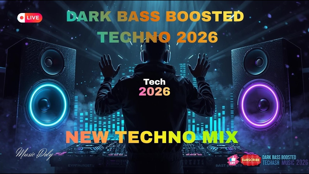 BASS BOOSTED TECHNO MIX 2026 ⚡ Dark Rave Beats | Heavy Bass High Energy Set