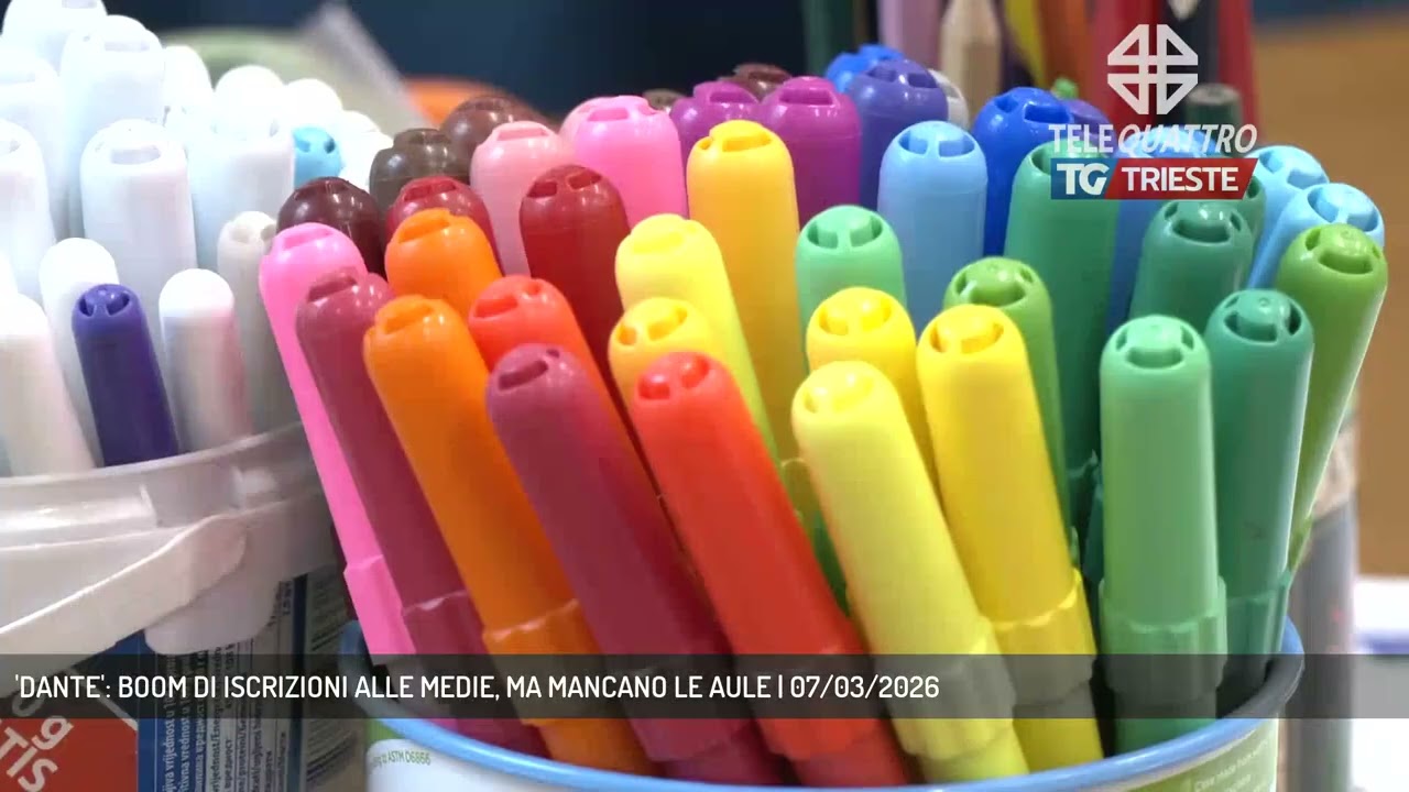'DANTE': BOOM DI ISCRIZIONI ALLE MEDIE, MA MANCANO LE AULE | 07/03/2026