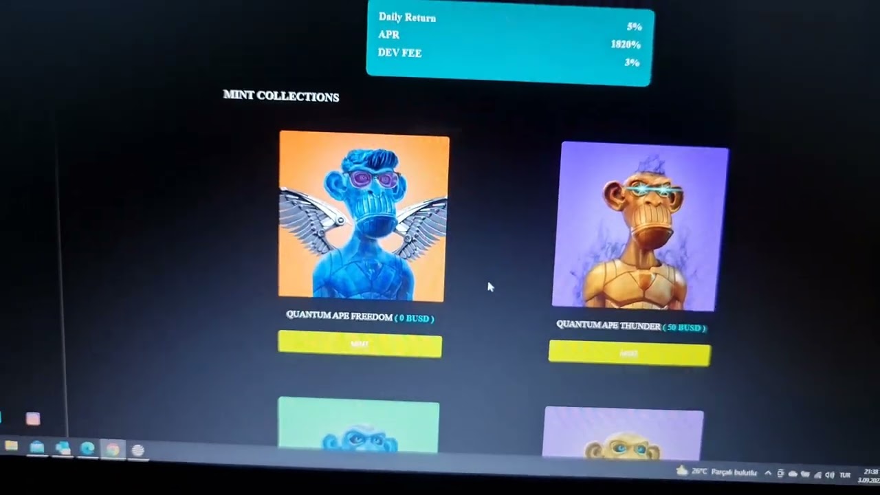 🎉🎉Free Quantum Ape Club🎉🎉Best NFT Game, Earn Crypto, , Passive Income,  Get 10BUSD with Free Code