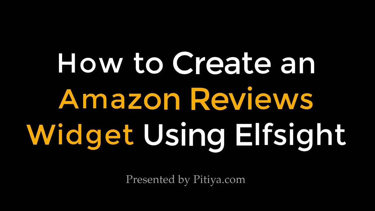 Creating Amazon Reviews Widget for Your Website