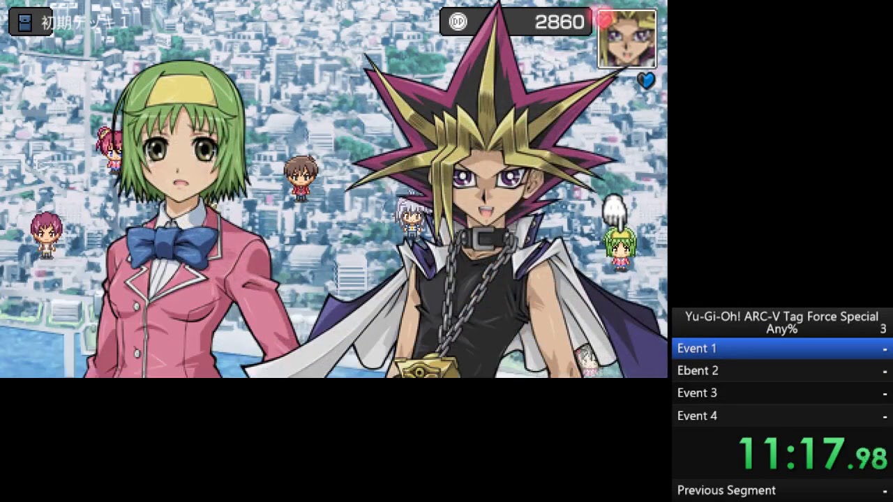 (WR)Yu-Gi-Oh! ARC-V Tag Force Special Any% Speedrun 1:08:14