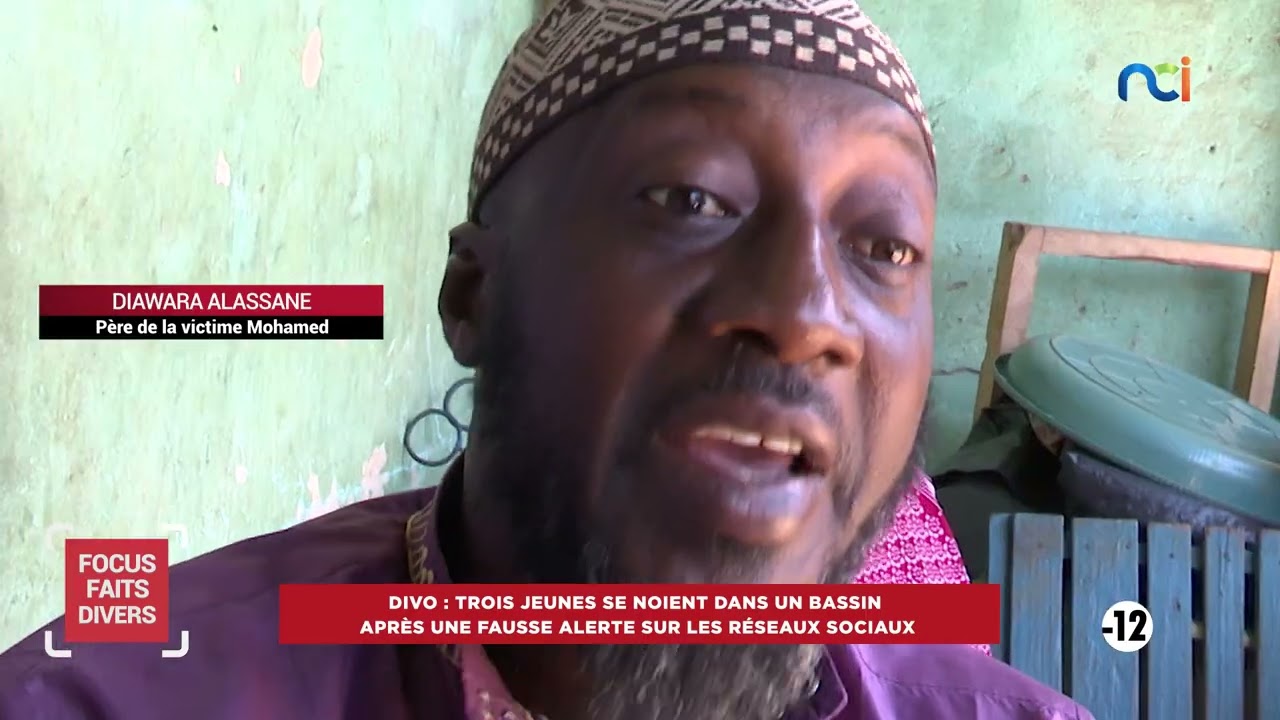 Focus Faits Divers du 10 juin 2026 I Divo : trois jeunes se noient dans un bassin apr&egrave;s une fausse..