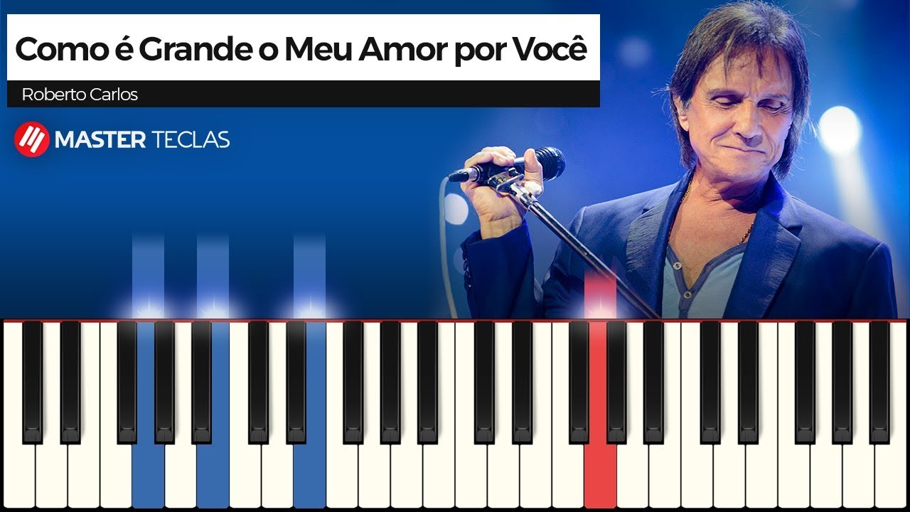 Como é Grande o Meu Amor Por Você - Roberto Carlos | Piano Tutorial