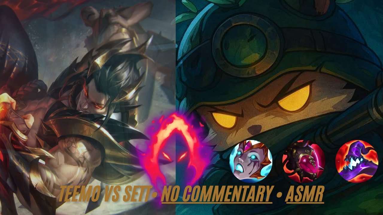 I made this Sett rage quit with my Infinity Shroom Spam Teemo Build • No Commentary • Pure ASMR
