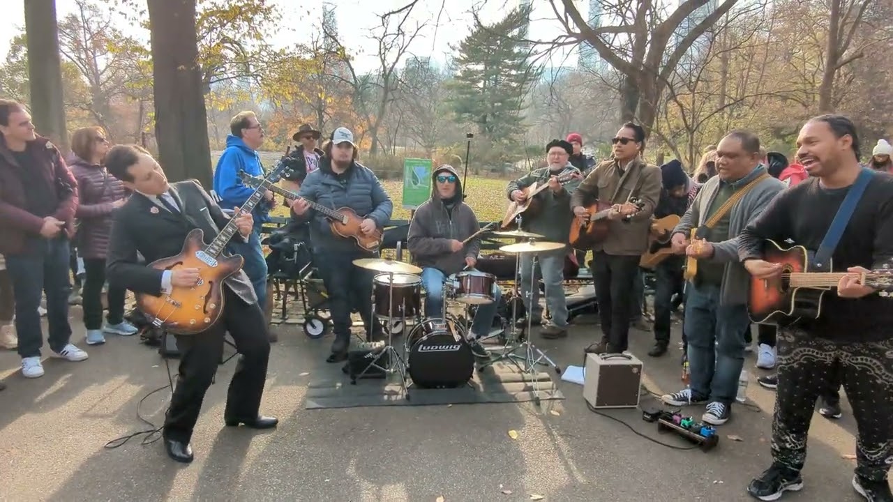 Rock and Roll Music- John Lennon's 43rd Memorial at Strawberry Fields, NYC. 12/08/23