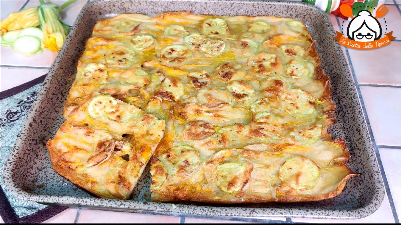 LA PIZZA DI FIORI DI ZUCCA E' DAVVERO SUBLIME