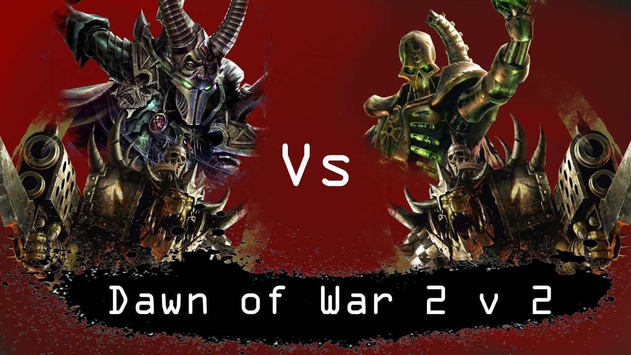 Dawn of War Soulstorm 2 v 2 Dark Eldar and Orks vs Orks and Necrons