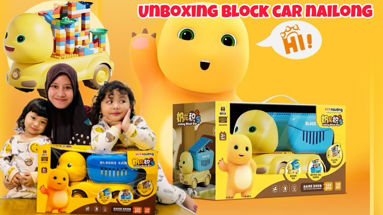 UNBOXING MAINAN ANAK-ANAK BLOCK CAR NAILOONG|MAINAN ANAK LUCU|TOYS REVIEW #unboxingmainan #nailoong