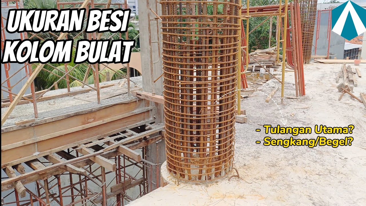 Tulangan kolom bulat ø 75cm
