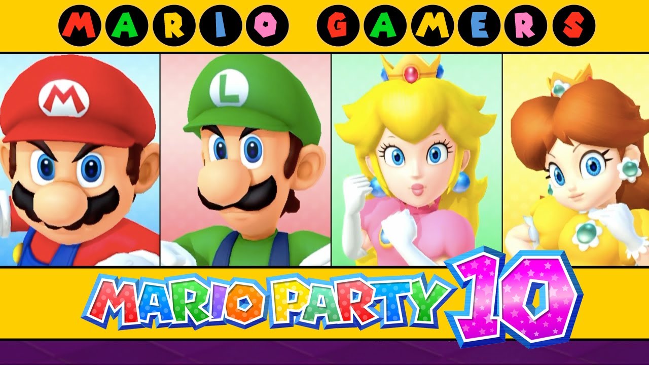 Mario Party 10 - Whimsical Waters (Mario, Luigi, Peach and Daisy)
