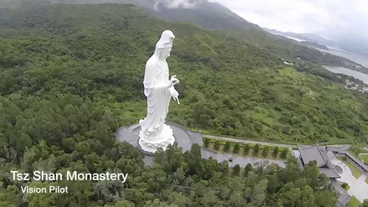 Hong Kong Tai Po Tsz Shan Monastery Guan Yin by DJI Phantom Vision POI Point of Interest