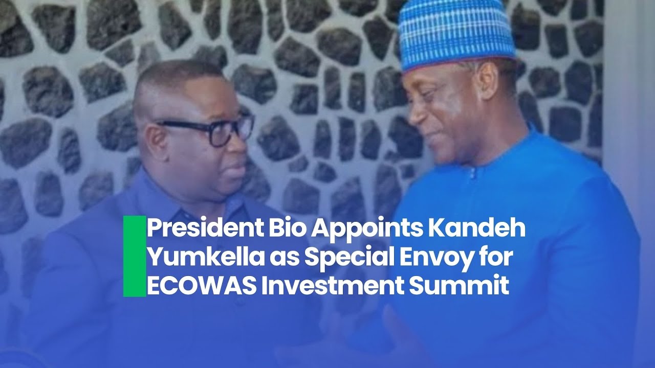 President Bio Appoints Kandeh Yumkella as Special Envoy for ECOWAS Investment Summit