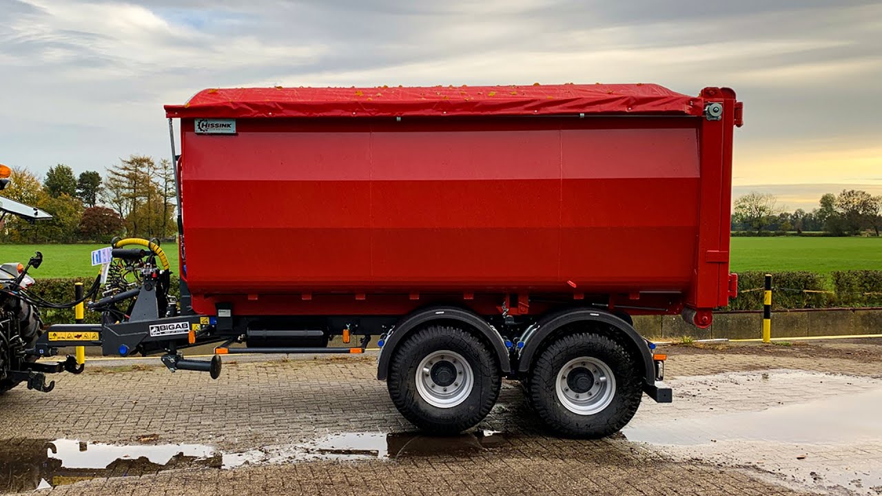BIGAB 10-14 haakarmsysteem met Hissink container