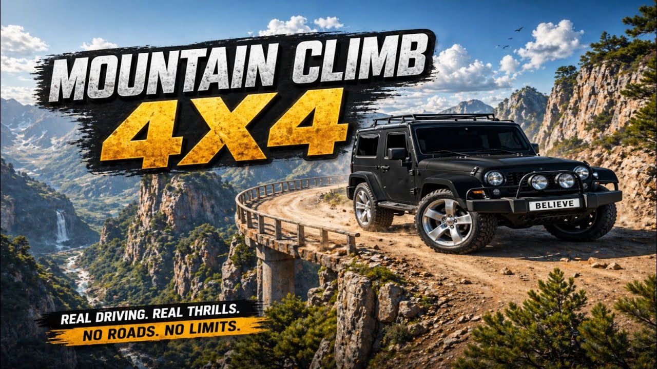 MOUNTAIN CLIMB 4x4 😱 | EXTREME RAMP CHALLENGE | OFFROAD JEEP GAMEPLAY 