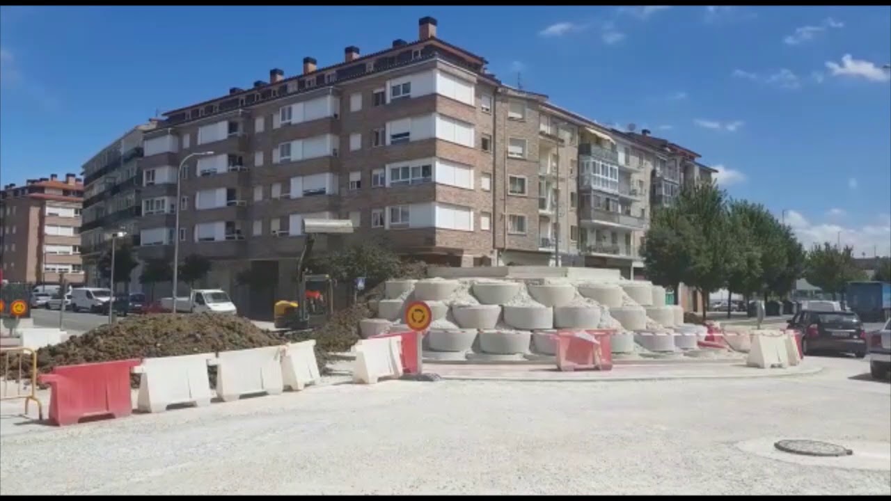 Nueva rotonda en Berriozar