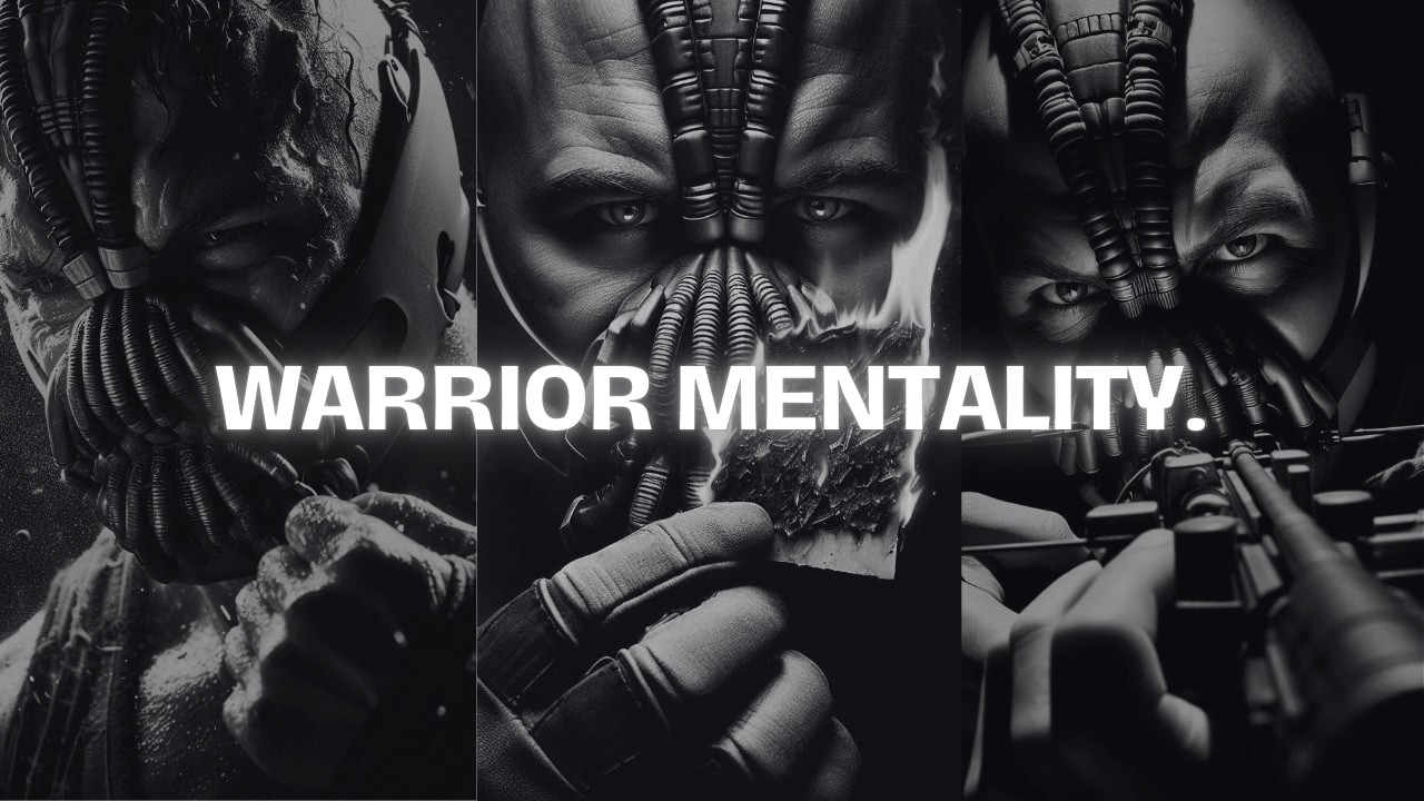 The Battles We Face Define the Warrior We Become - Bane Dark Motivation
