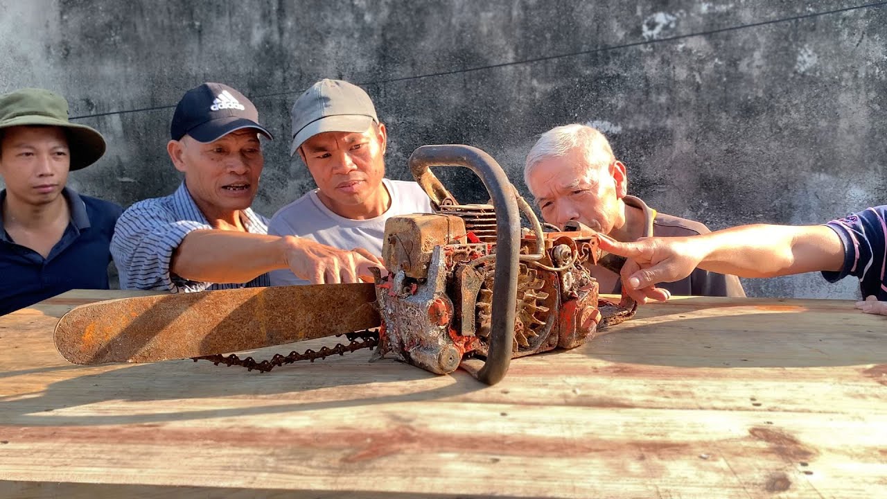 Restoration Chainsaw ECHO 680 | Fully Restore Chainsaw Rusty