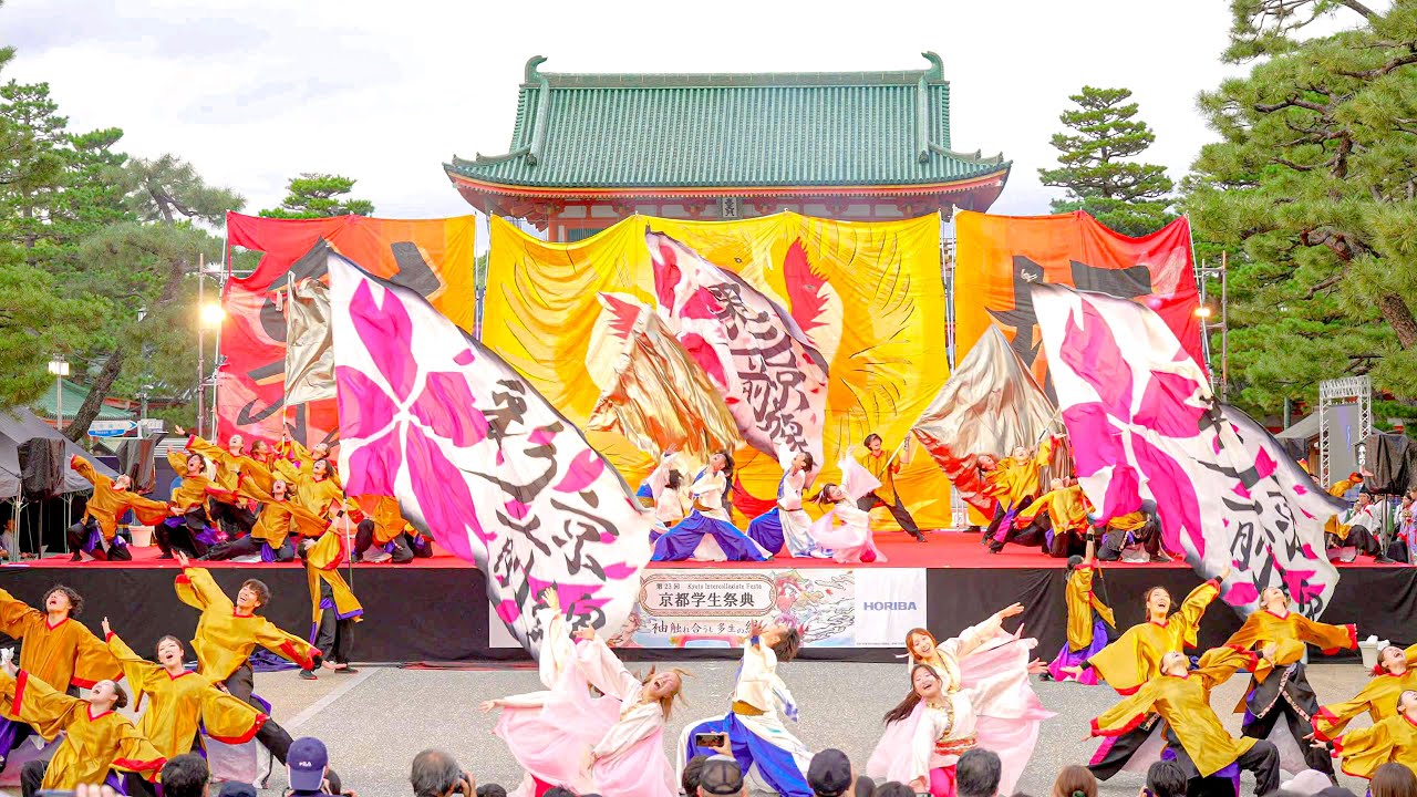 [4K] 京炎 そでふれ！彩京前線 【決勝演舞】 京都学生祭典 2025 神宮道・北メインステージ