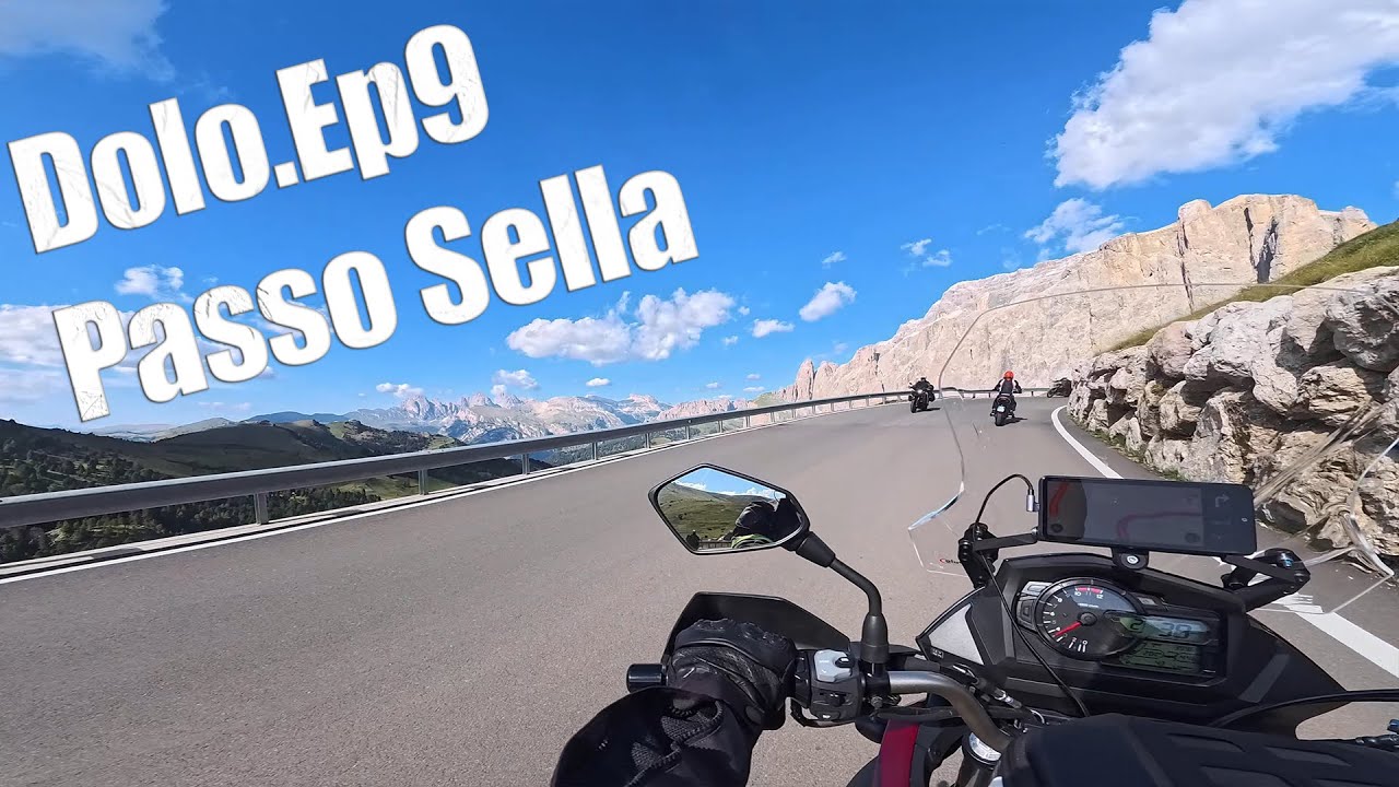 Dolo.Ep9: Passo Sella / Sellajoch .. was für ein Ausblick! Suzuki V-Strom 650 XT Motovlog