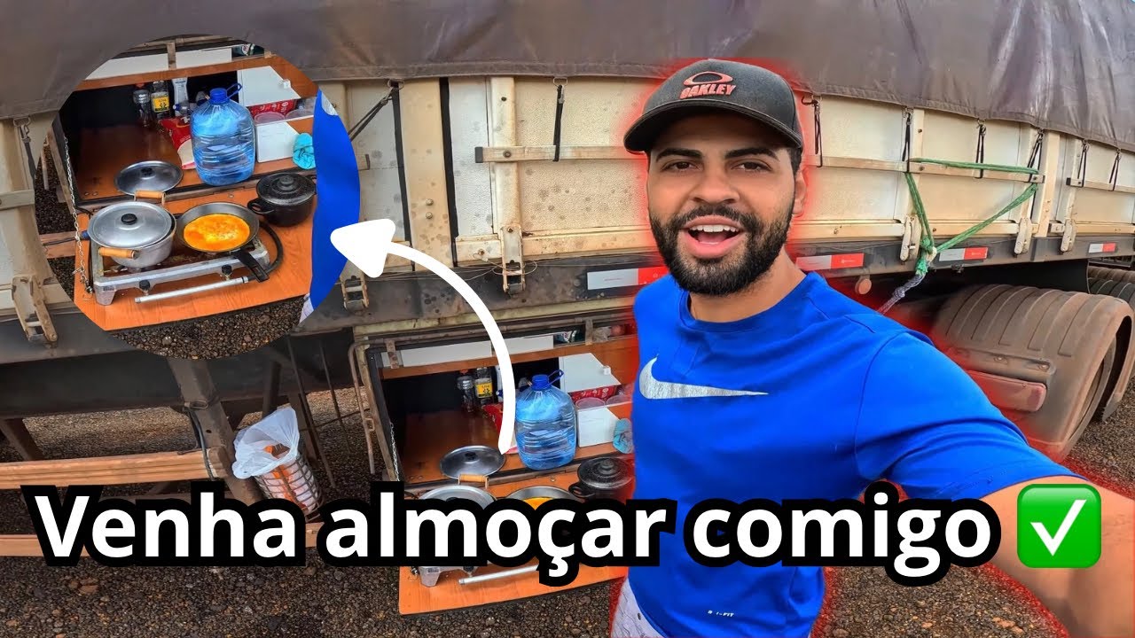 ALMOÇO DE DOMINGO NA CAIXA COZINHA DO CAMINHÃO 🚛⚠️
