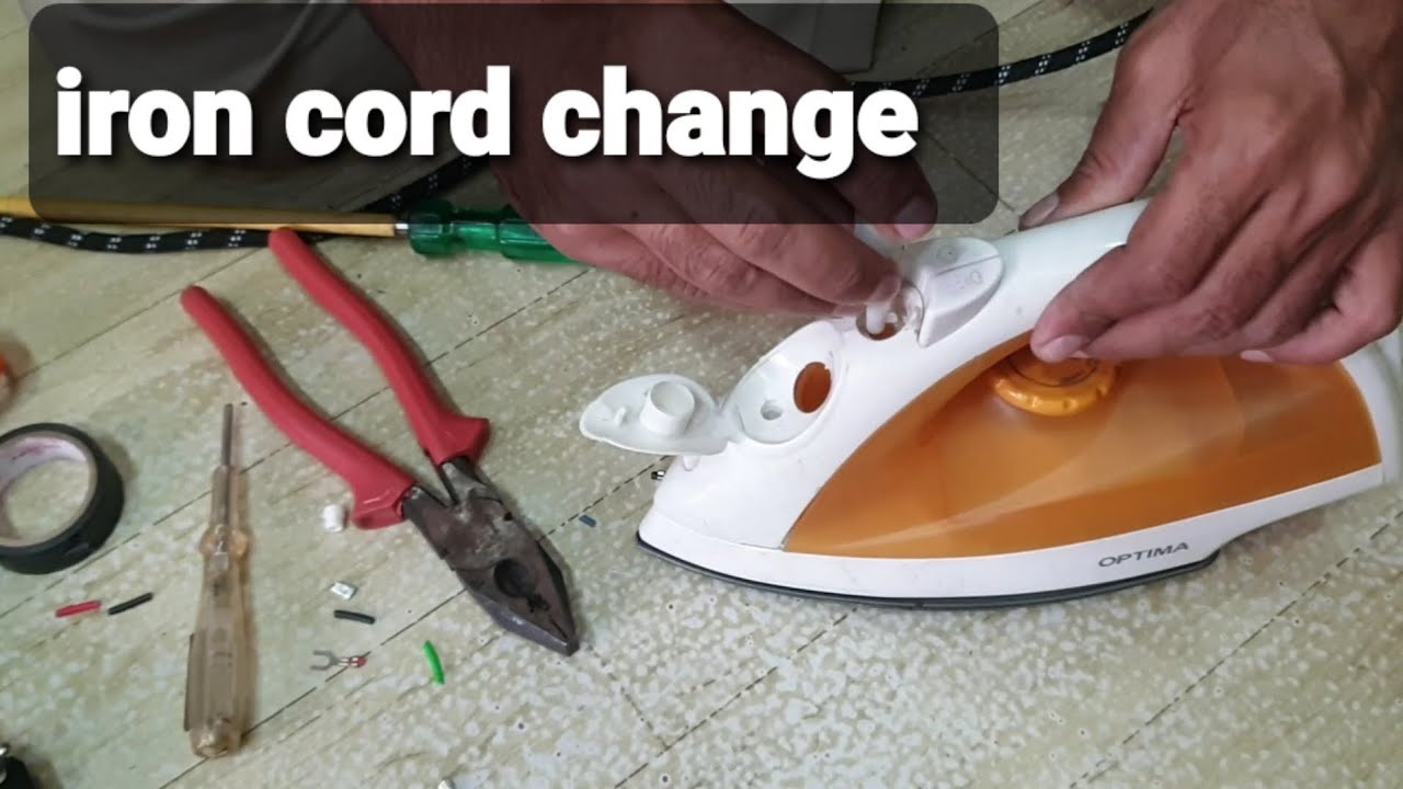 Steam Iron | Cable Wire | Change Connection | Repair Cord Wire