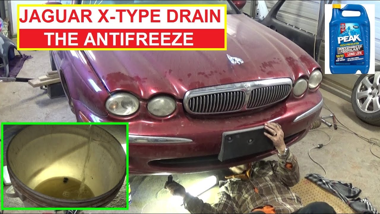 Jaguar X-TYPE How to Drain the Coolant / Antifreeze. Jaguar XTYPE X TYPE