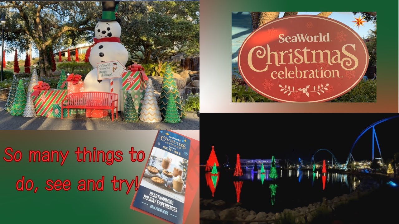 New things to see, do and try at SeaWorld's Christmas Celebration! It is worth visiting! Must Do!