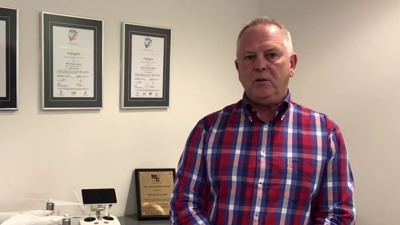 Michael O'Connell, Managing Director of AG Security Group recommends TalentCode HR