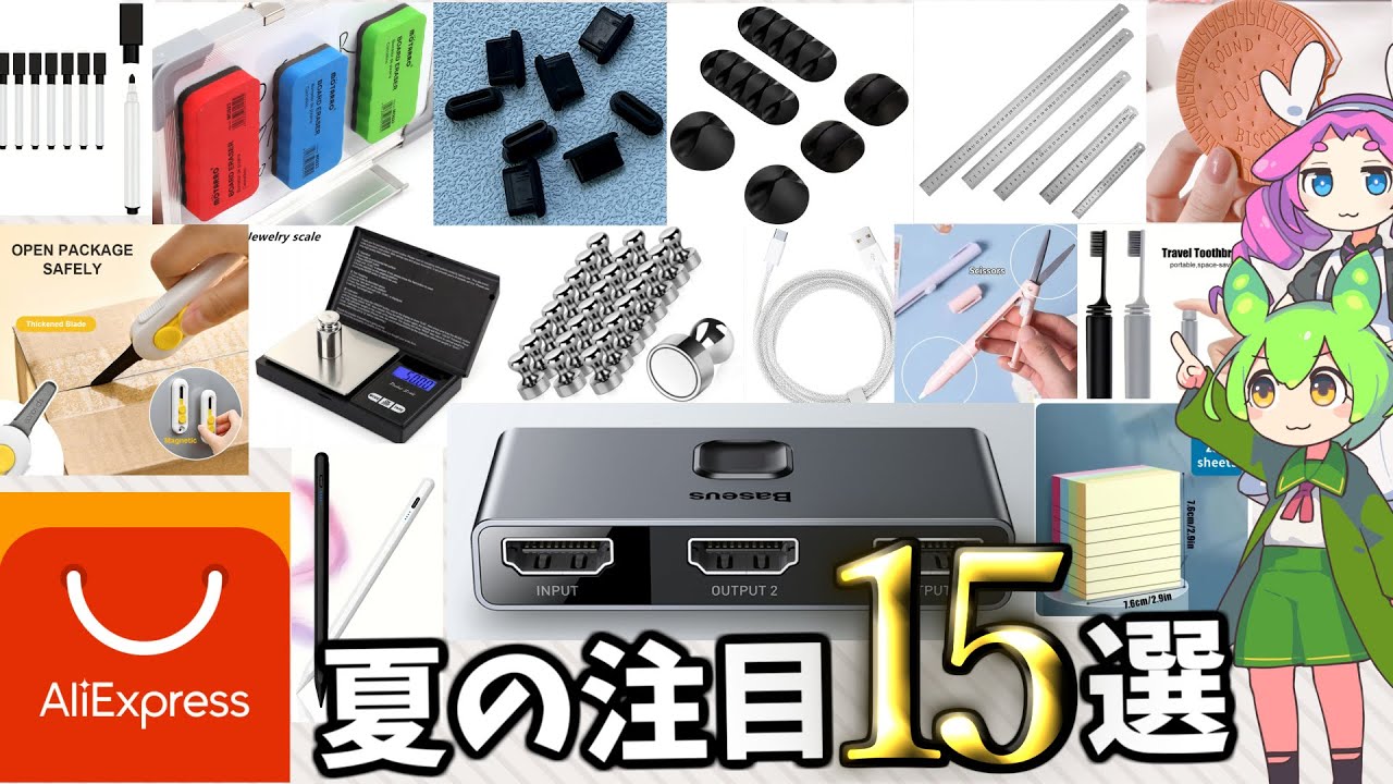 【2025夏】地味に役立つアリエクの激安グッズ15選！