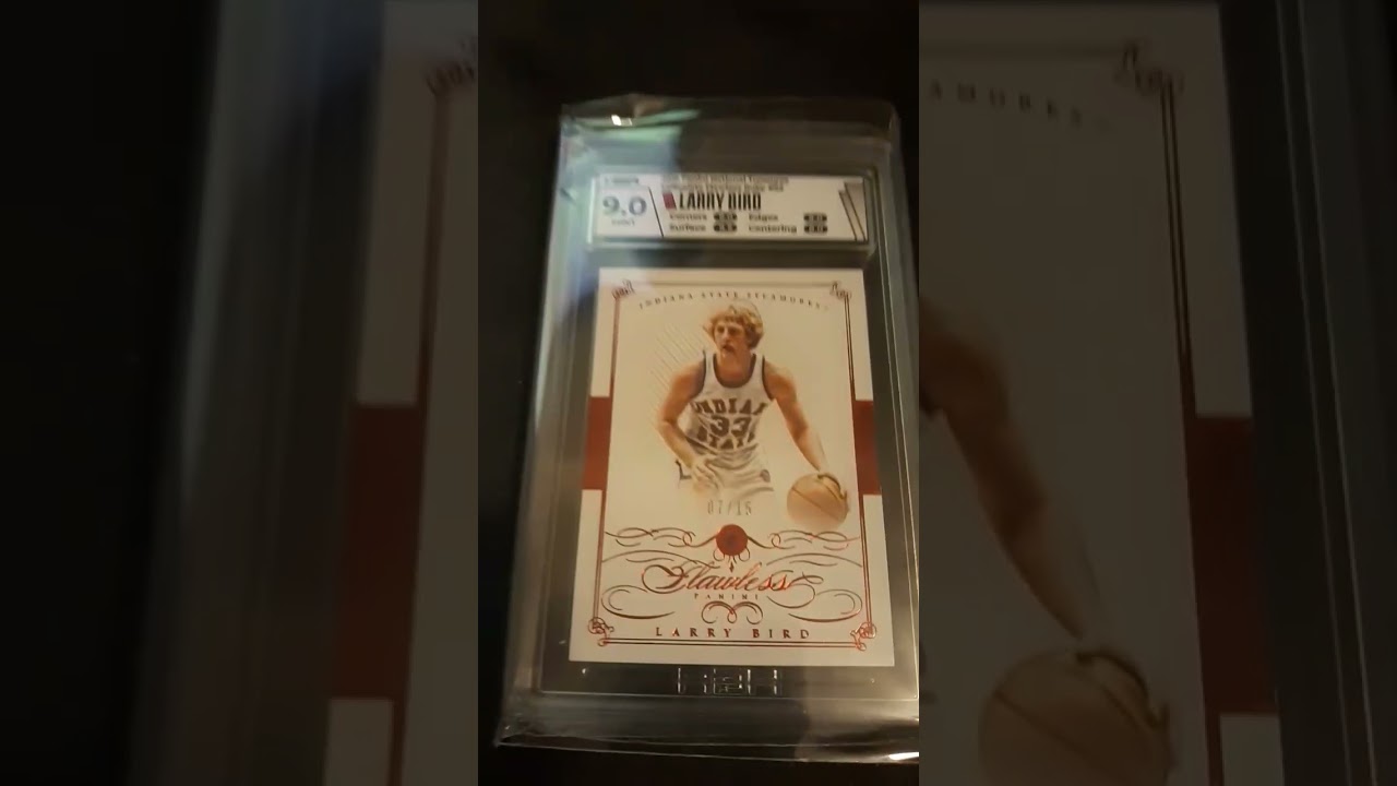 2015 Larry Bird Panini National Treasure Collegiate Flawless Ruby #92 HGA  Mint