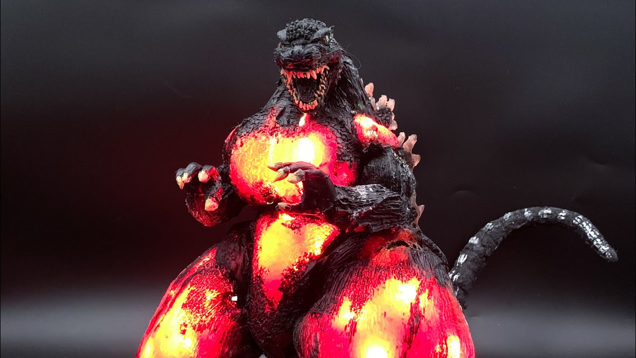 Burning Godzilla 1995 Rubber Figure