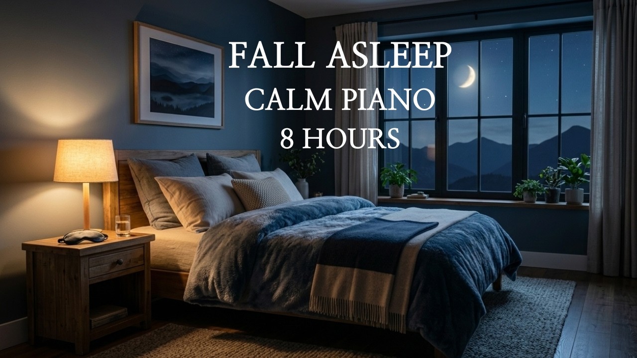 Relaxing Piano Sleep Music 🌙 Fall Asleep Fast | 8 Hours