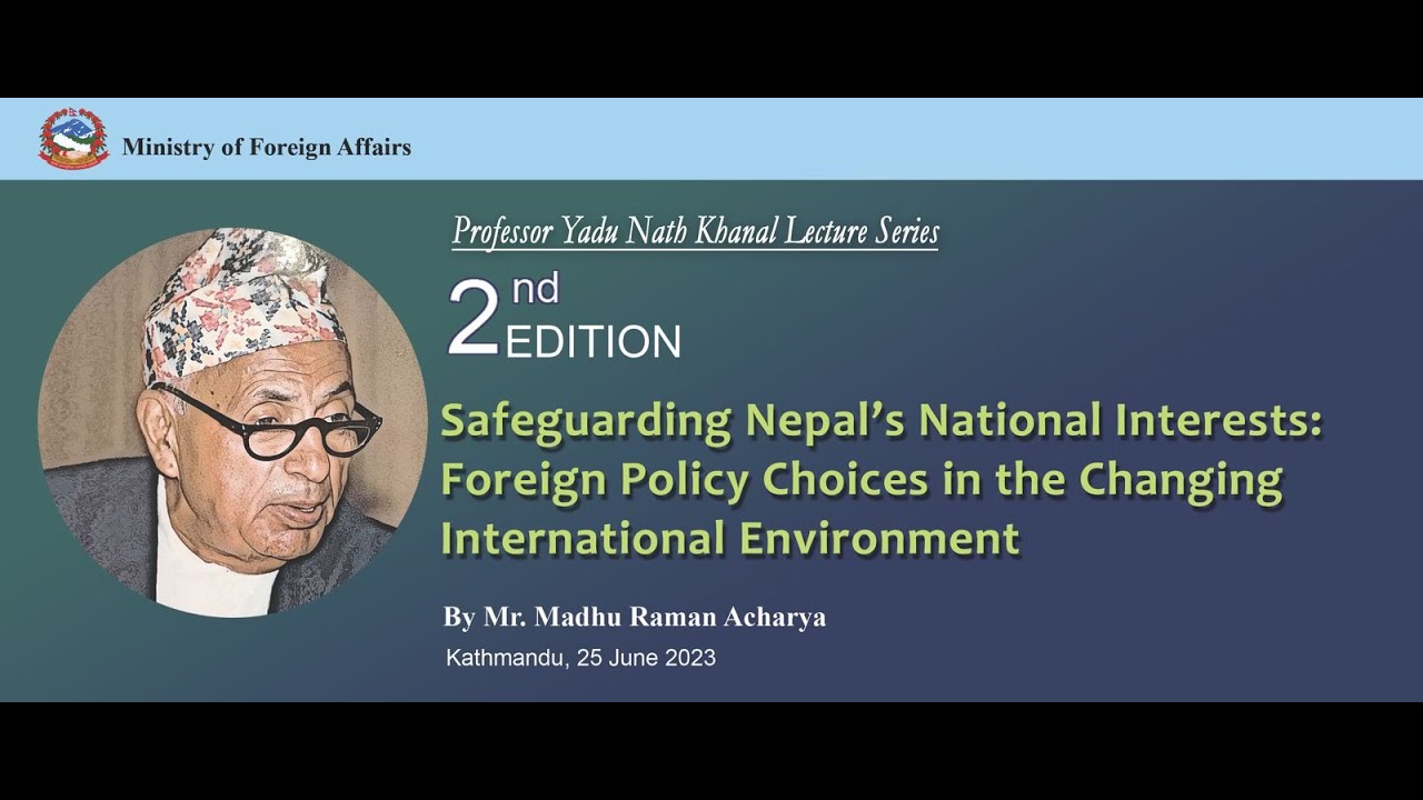 Prof. Yadu Nath Khanal Lecture Series 2nd Edition-2023