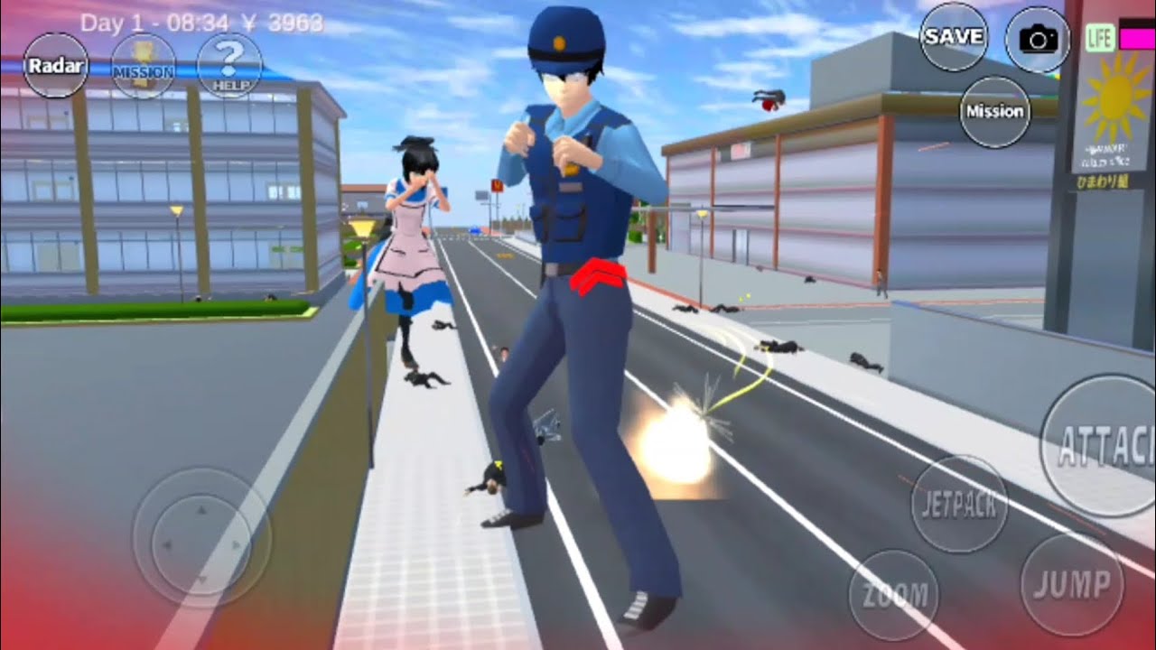 Police super kuat dan bijak,police super kuat dan bijak#sakuraschoolsimulator 