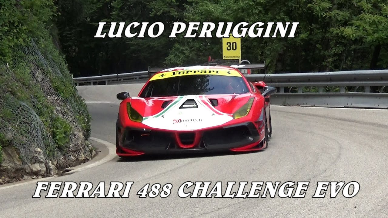 SALITA TRENTO - BONDONE 2024 | LUCIO PERUGGINI | FERRARI 488 CHALLENGE EVO | VIDEO BELLUNOVIDEO